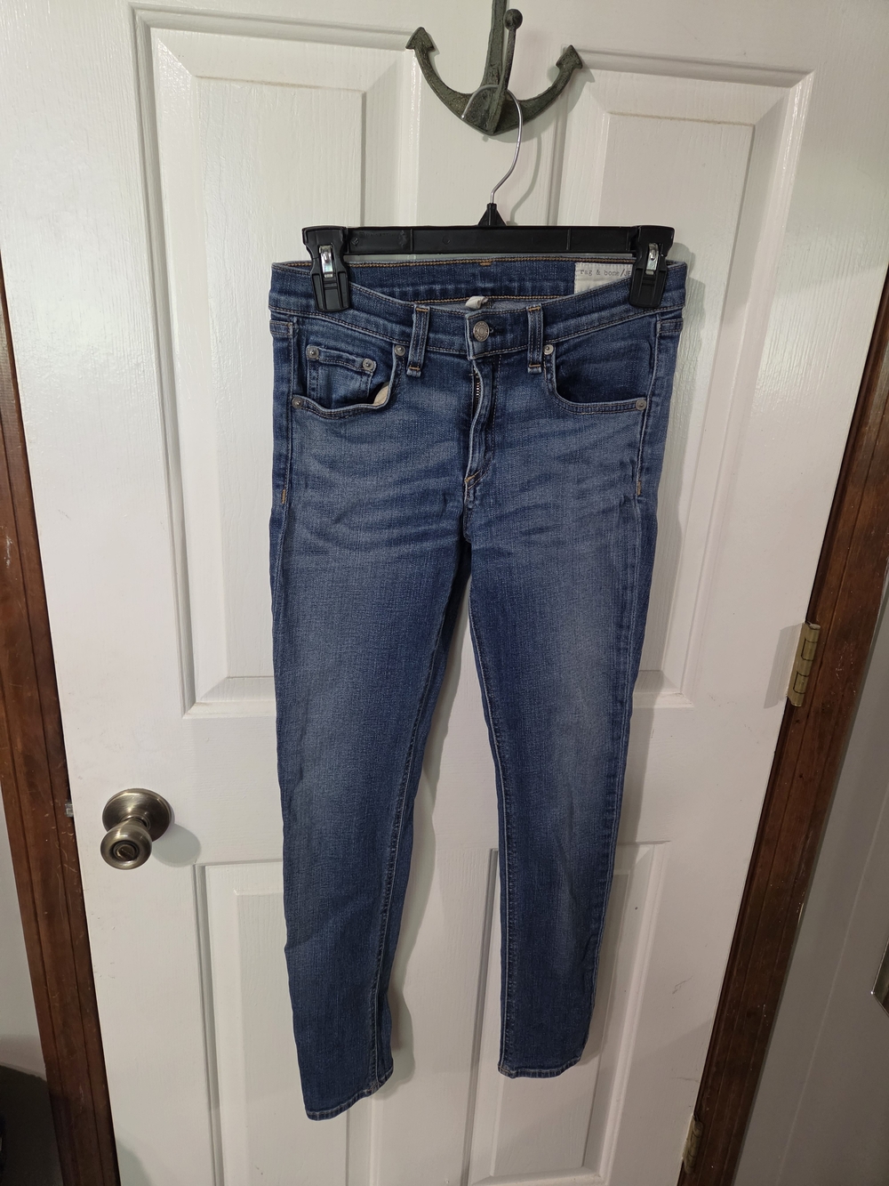 rag & bone Skinny Jeans in Medium Blue Wash
